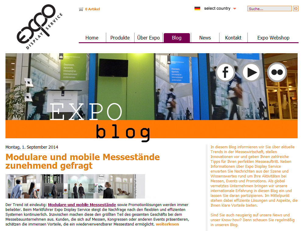 Neuer_Expo-Blog Neuer Expo-Blog gibt wertvolle Tipps