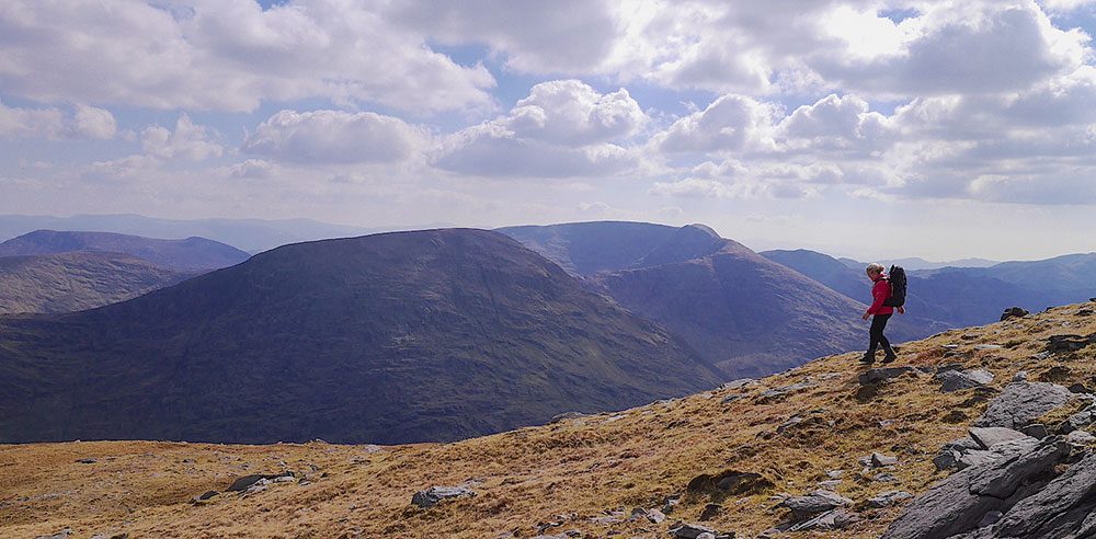 Wandererin Wandern und Natur-Ferien am Atlantik in Irland