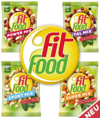 Fit-Food-Doybags FIT-SNACKING FÜR UNTERWEGS! KLUTH präsentiert seine Fit Food Range im handlichen 75g Doybag.