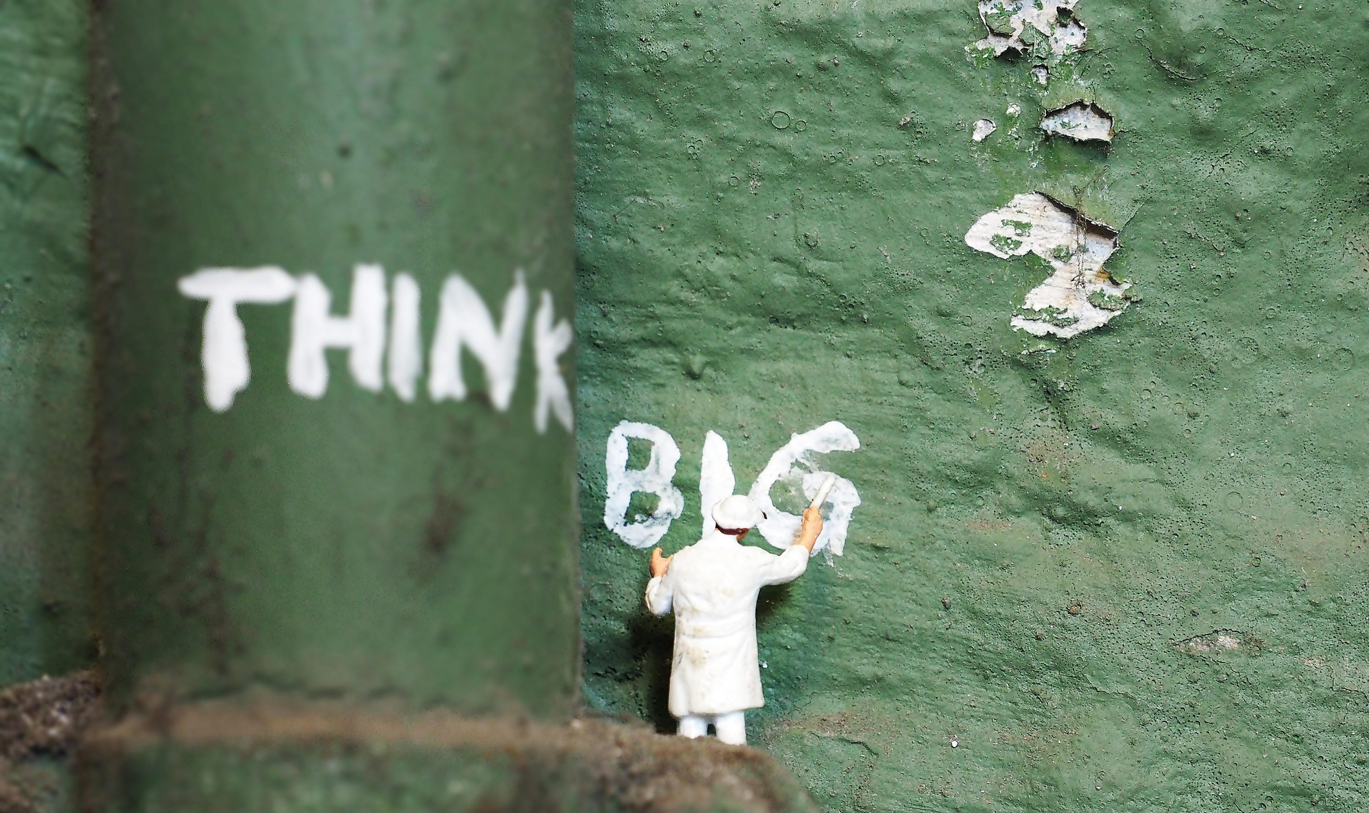 Schriftzug "Think Big"