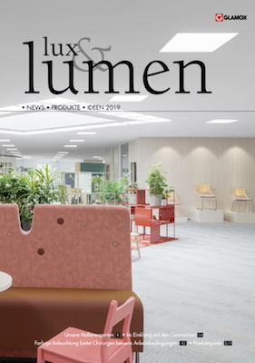 Cover_Katalog_luxlumen2019 Neuer Glamox Hauptkatalog lux&lumen 2019 jetzt verfügbar