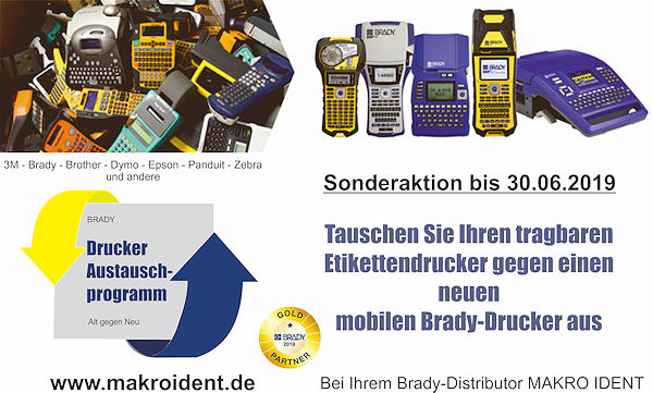 Brady-Drucker-Austauschprogramm-bis-30-06-2019 Austauschaktion: Alter mobiler Drucker gegen Neugerät