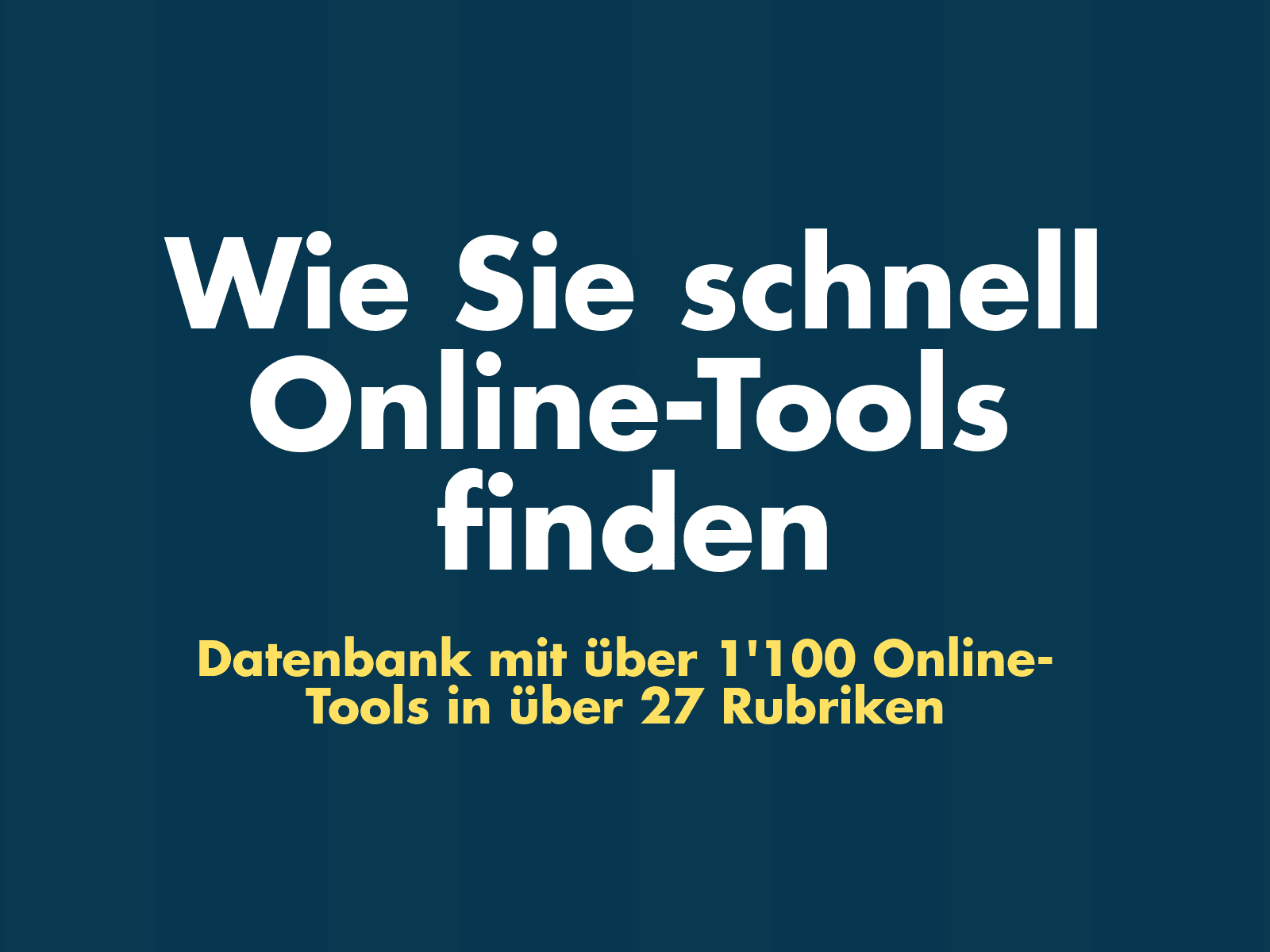 Online-Tools finden