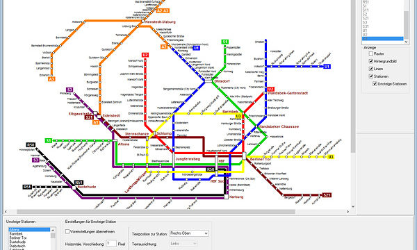 PTraffic Pro Liniennetzplan-Editor