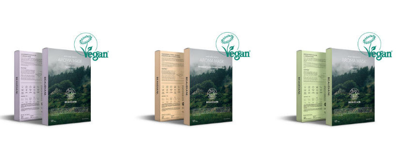 Beaudiani Aroma Masken. Vegane koreanische Kosmetik