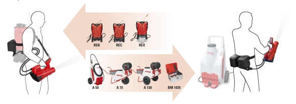 AS-1200-Skizze_500 Sprühgebläse AS 1200 von Birchmeier jetzt auch mit CAS-Akku