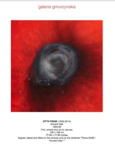 Ancient-Star-229x300 "Rouge et Noir" OTTO PIENE Ausstellung - Galerie Gmurzynska New York – 8. Mai bis 30. Juni 2022