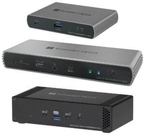 pre-NABShow_23_tb_docks-300x278 Sonnet auf der NAB 2023: Premiere für neue Thunderbolt-Docks und 25 GbE-Netzwerklösungen