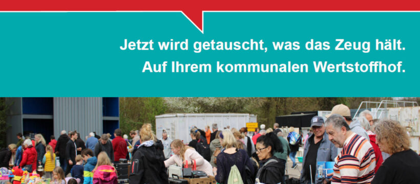 Die RELOGA Wertstoffhöfe machen beim Bergischen Tauschrausch 2025 mit. Hier alle Termine der Tausch- und Verschenkbörse